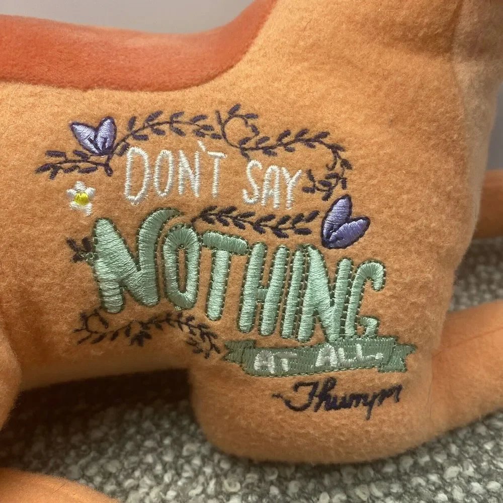 Disney Bambi‎ Plush Wisdom Series 8 Of 12 Embroidery Statement 11 Inch High